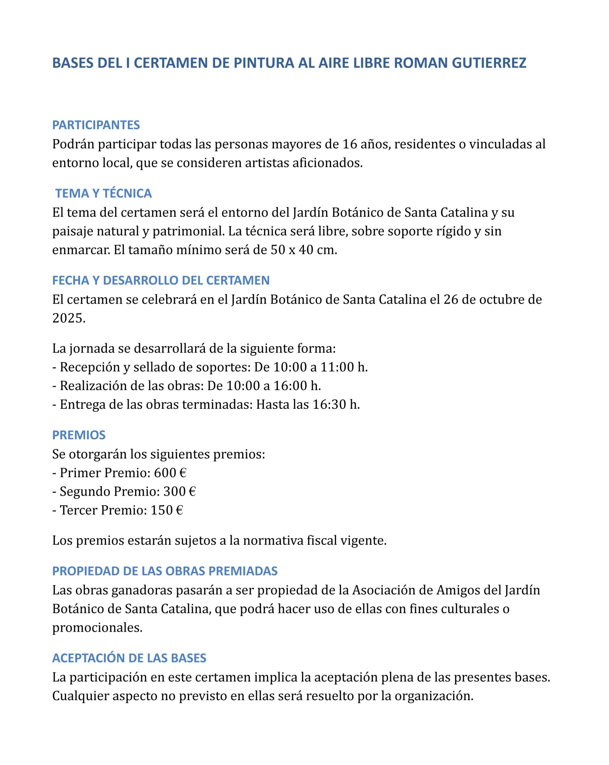 I Concurso de Pintura Román Gutiérrez - Imagen 2